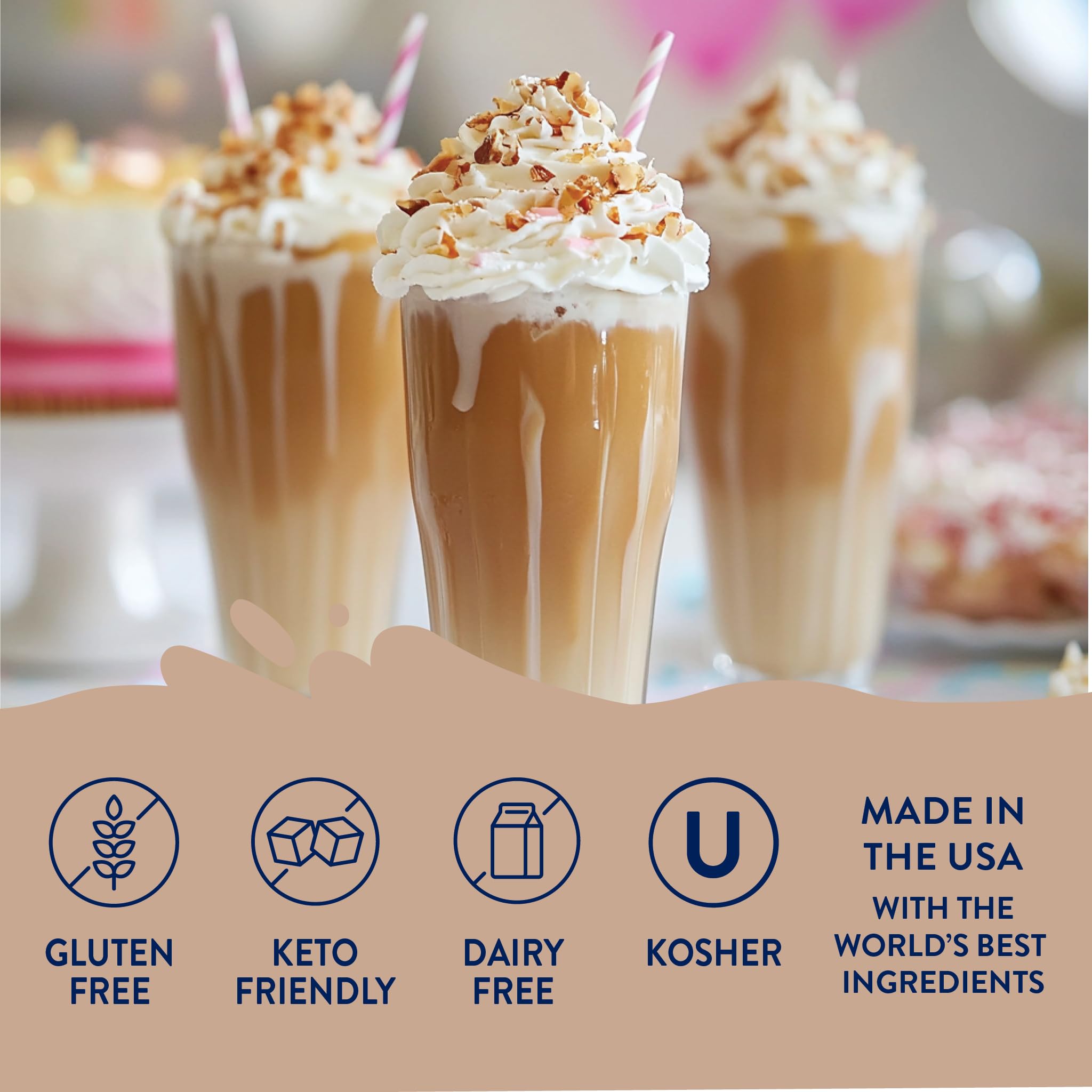 Jordan's Skinny Mix Sugar Free Caramel Pecan Syrup — sugar free caramel toasted pecan flavored syrup