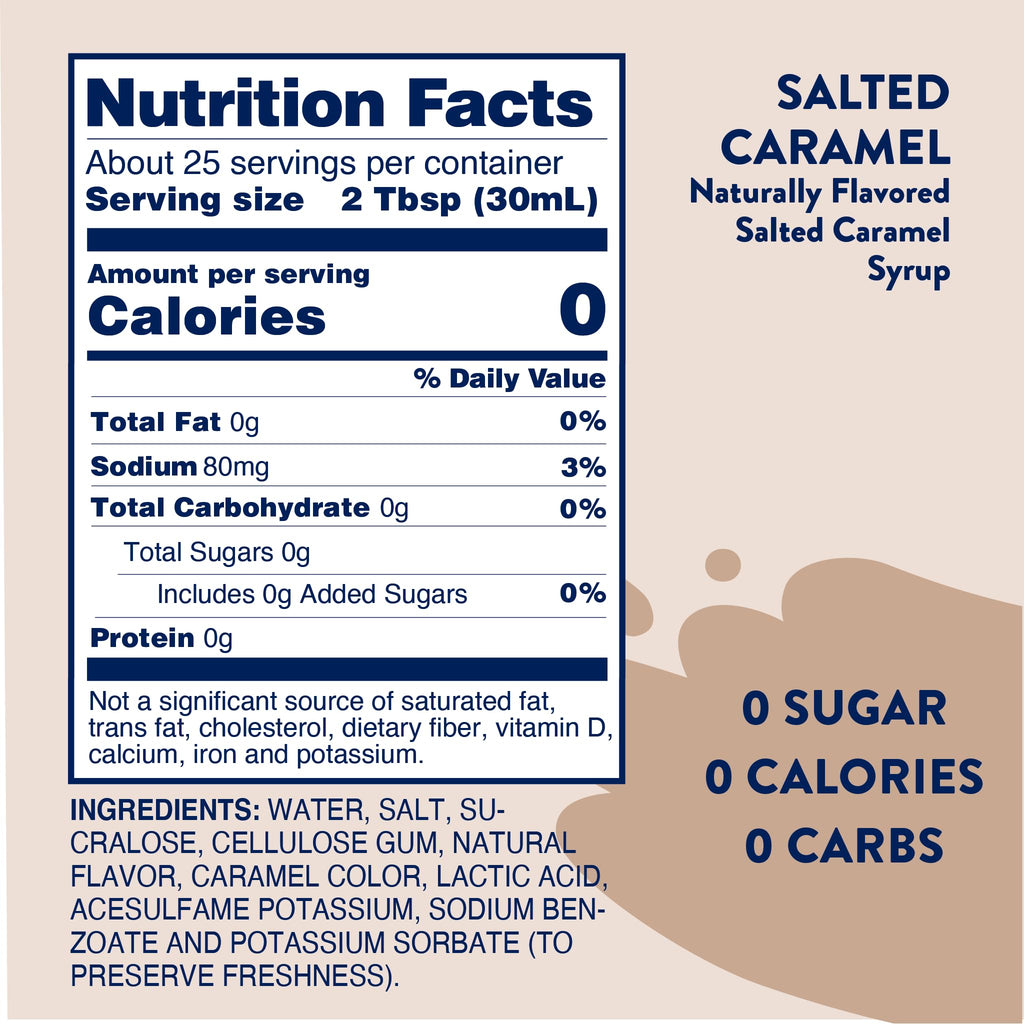 Salted caramel nutrition facts