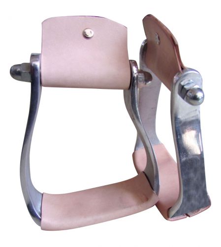 Slanted aluminum youth stirrups