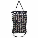 Black nylon web hay bag 