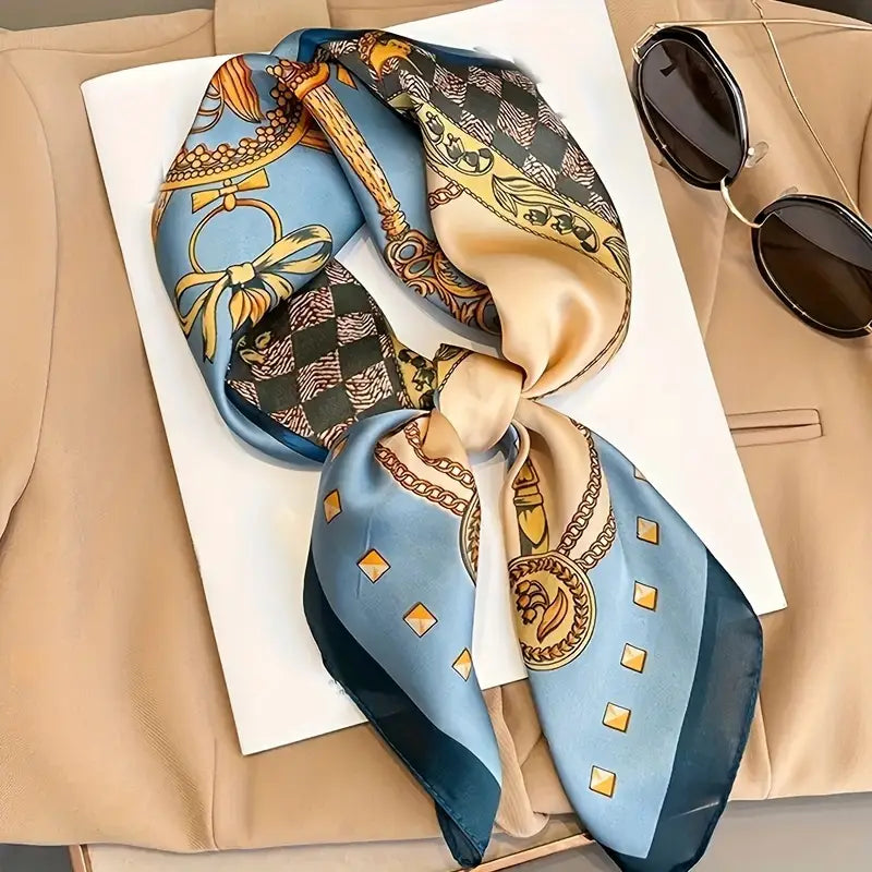 Western Boho Wild Rag – 27" Youth & Adult Size Scarf, 100% Polyester