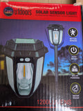 Solar light "Solar-powered motion sensor light backyard fence for eco-friendly security lighting."