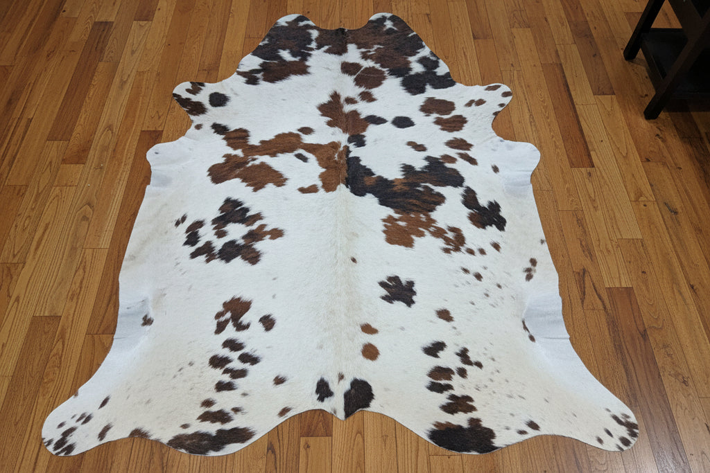 Brindle speckled cowhide rug