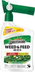 Spectracide Weed & Feed in a white spray bottle with a green label, indicating it is a fertilizer for garden use.