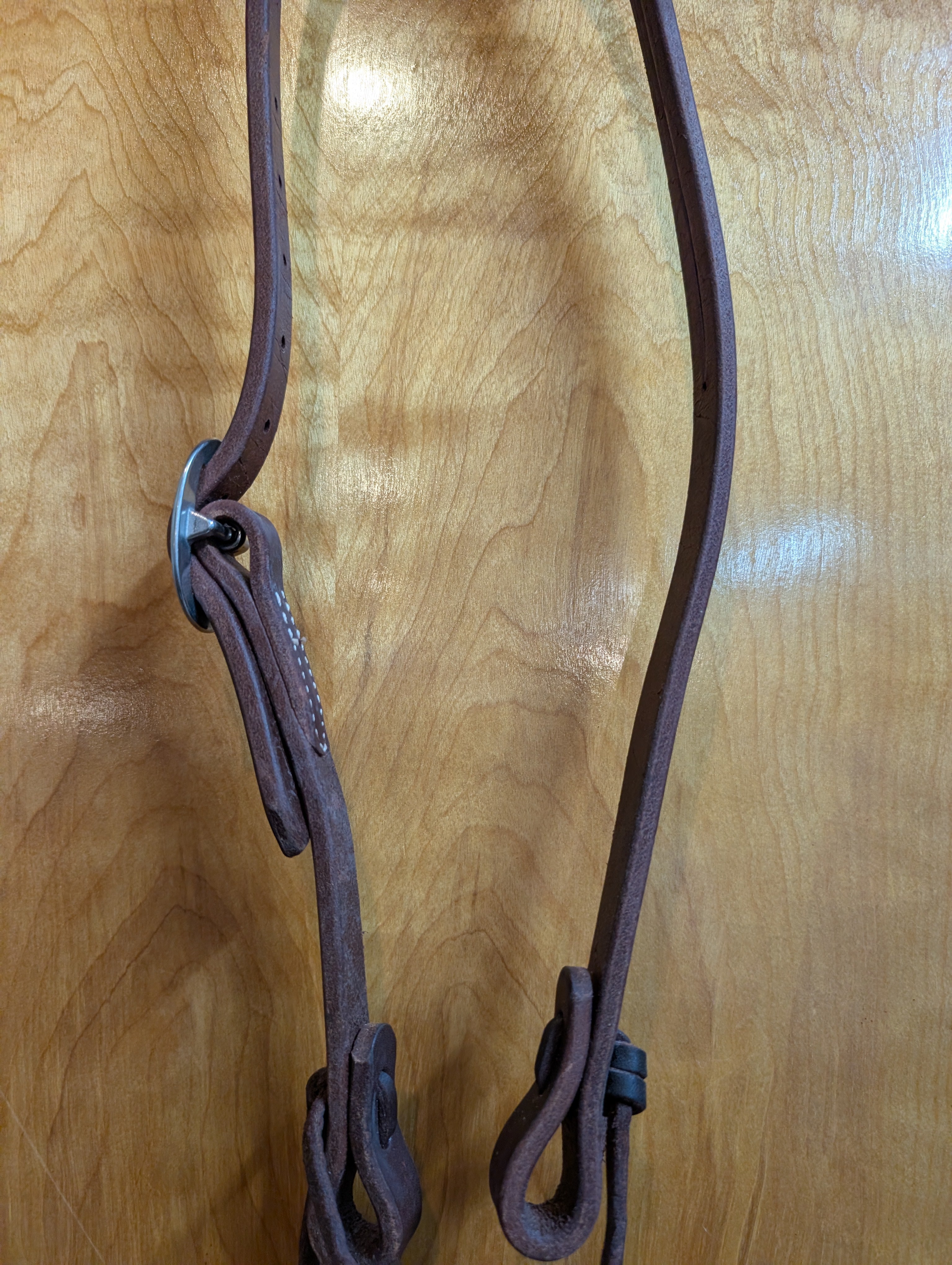 Thick leather split ear  work headstall