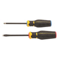 Two Stanley FatMax screwdrivers on a white background