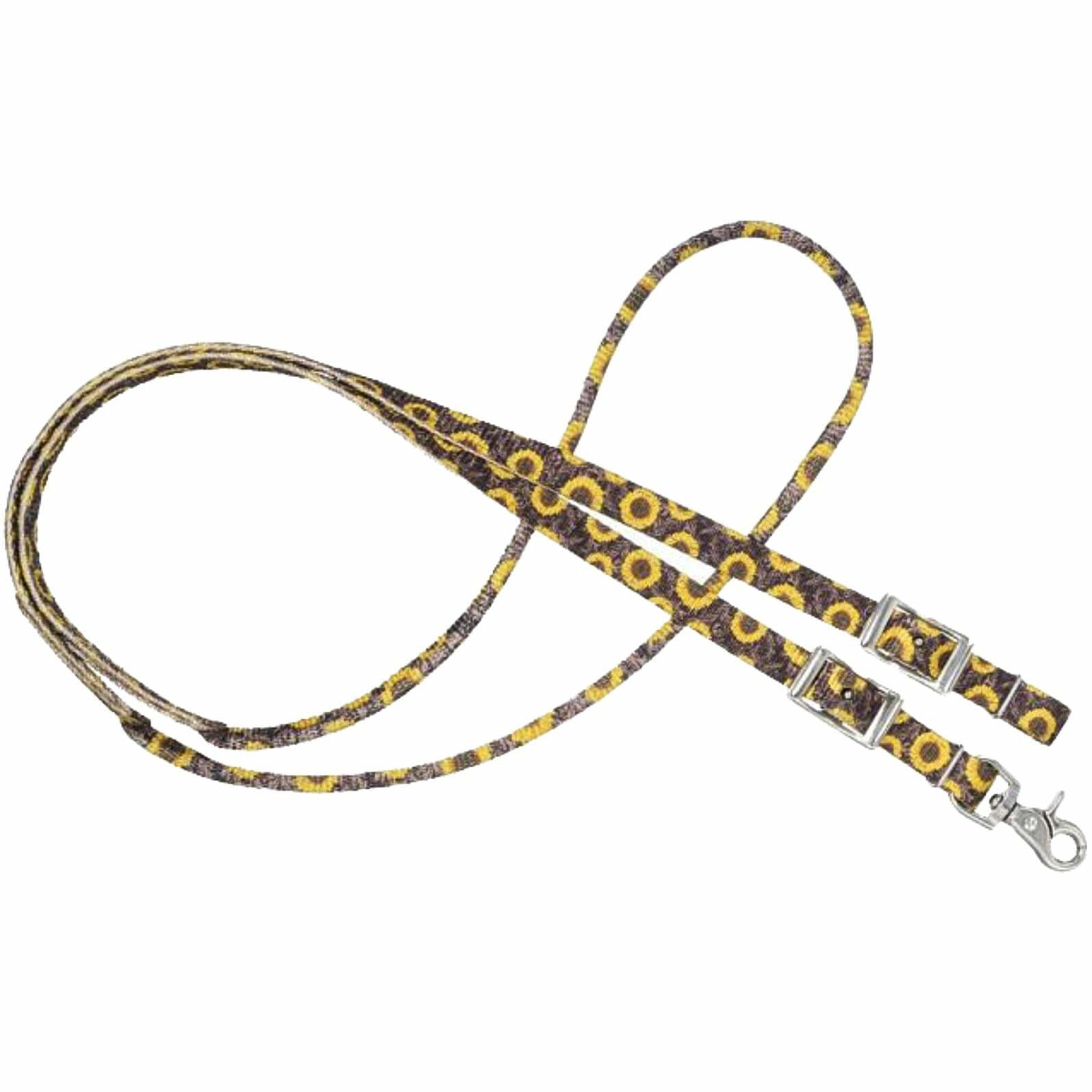 1 pc Barrel rein with sunflower pattern