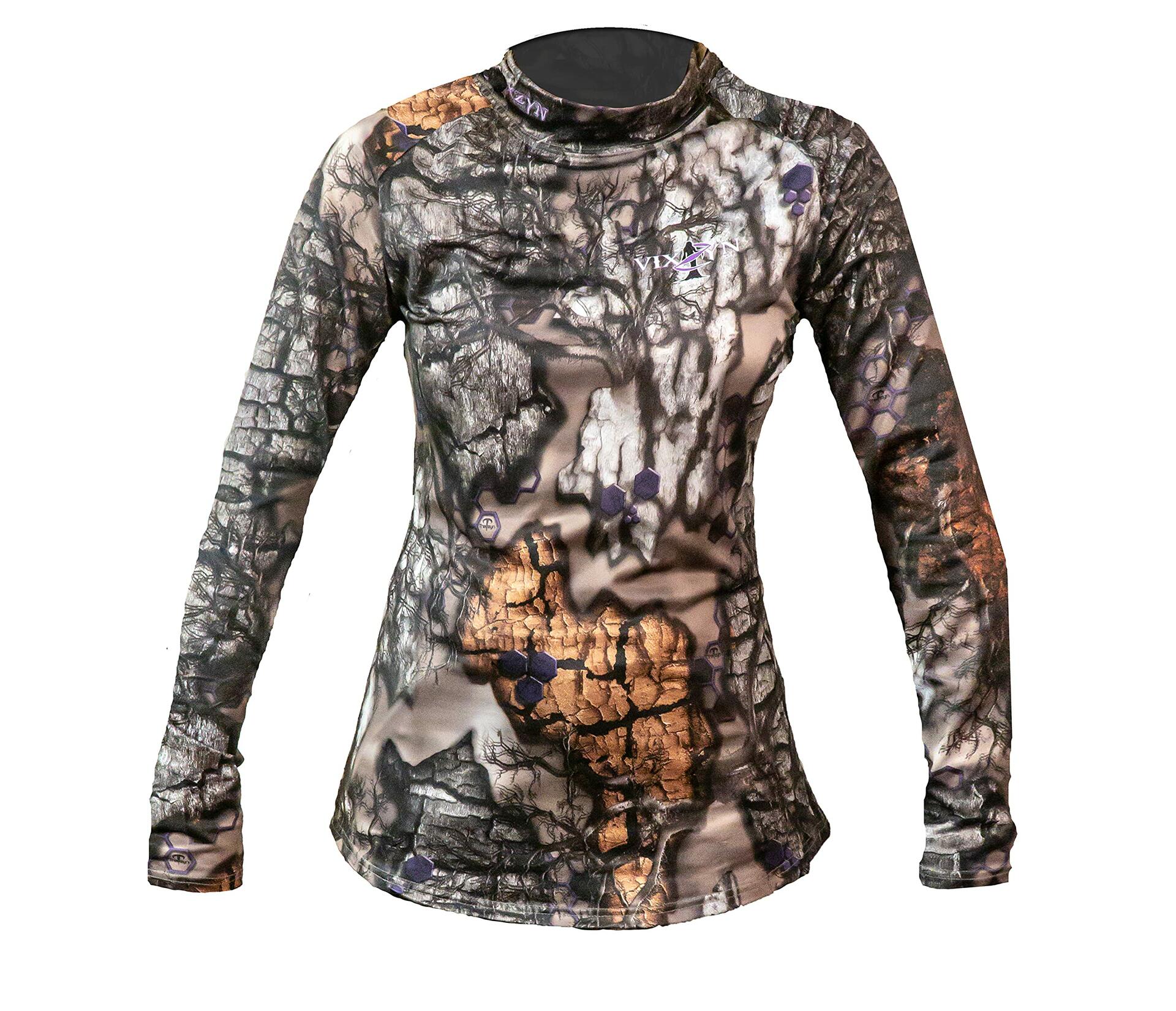 Treezyn Women’s Late SEEZYN VIXZYN Long Sleeve Hunting Shirt – Moisture-Wicking Cold Weather Layer
