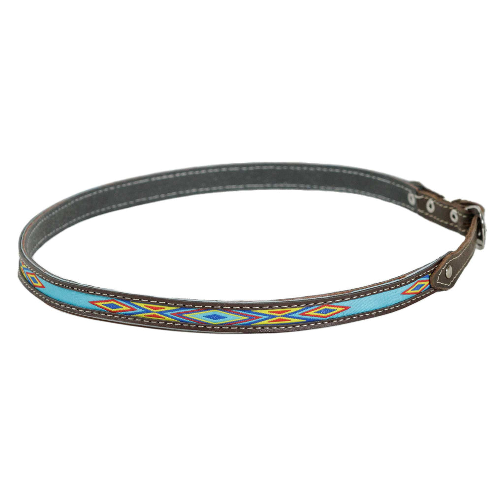 Turquoise hat band 
