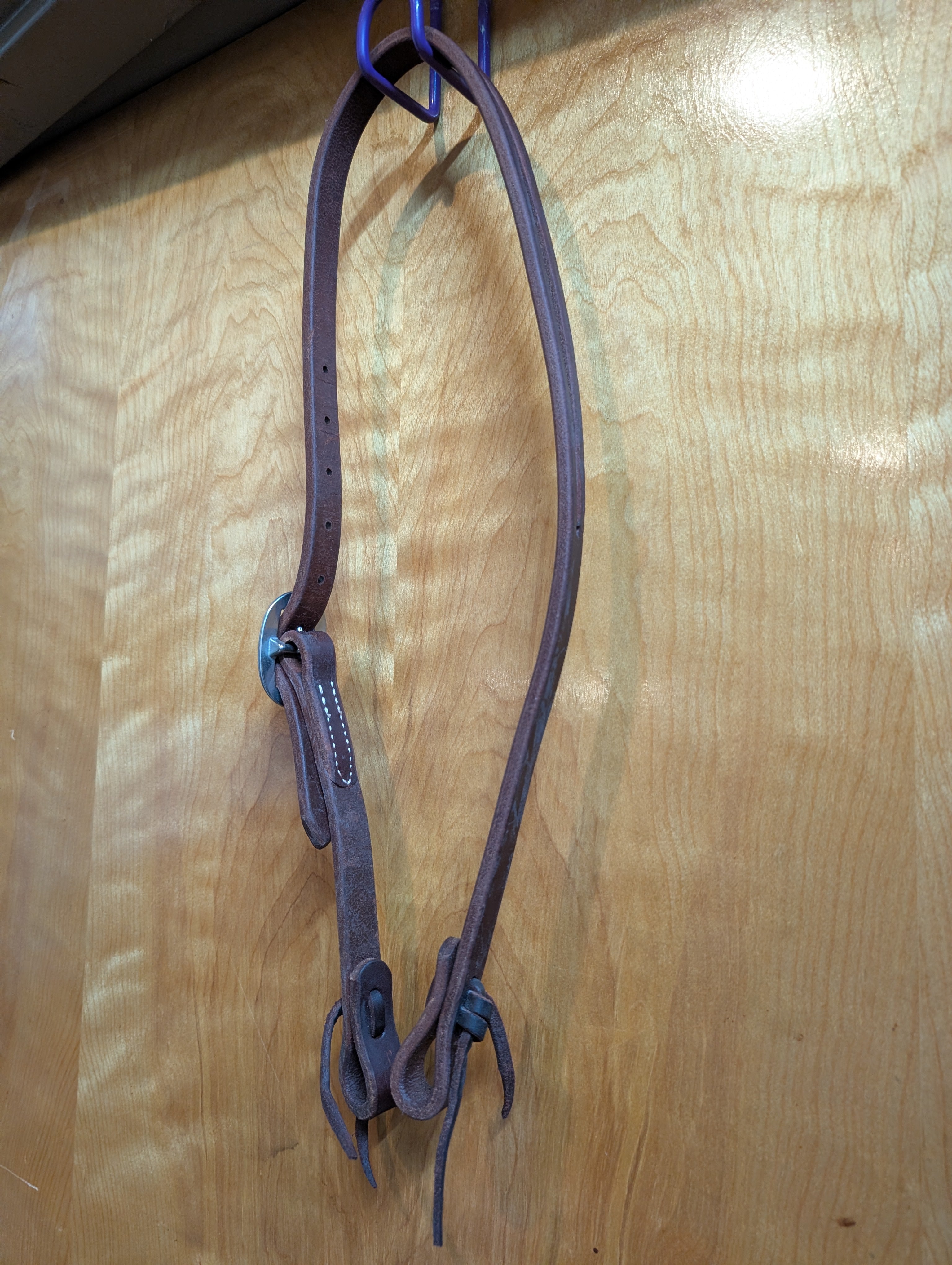 Thick leather split ear  work headstall