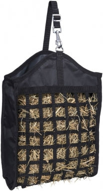 Tough 1 Mini horse slow feed hay feeder with a webbing front. 