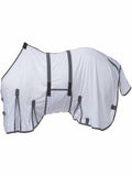 Close-up of Quick Grip closures and leg straps on Tough1 fly sheet for insect protection.