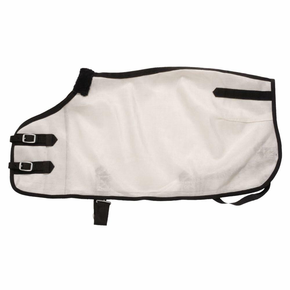 Close-up of adjustable buckle front on lightweight miniature fly scrim sheet by Tough 1.