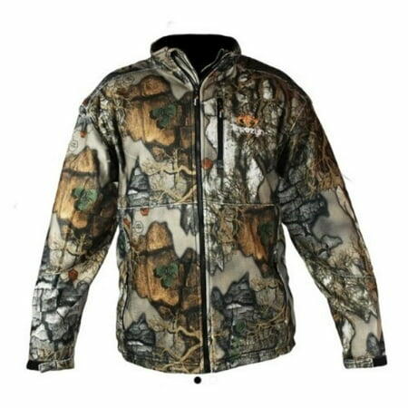 Final Clearance Treezyn Micro Fleece Full Zip Jacket LSB Medium – Hunting Outerwear with Pockets and Velcro Wrist Straps