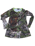 Final Clearance Treezyn Women’s Early SEEZYN VIXZYN Long Sleeve Shirt – Lightweight Hunting Top with Green Collar