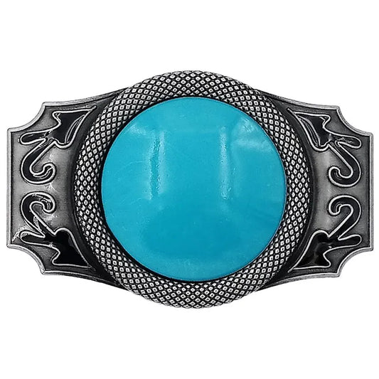 Turquoise Bead Belt Buckle