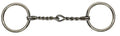 Chrome plated 4" O-ring twisted wire snaffle bit