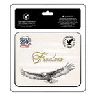 U.S. Collector Freedom Pocket Knife in a tin can 250th anniversary  with a white background