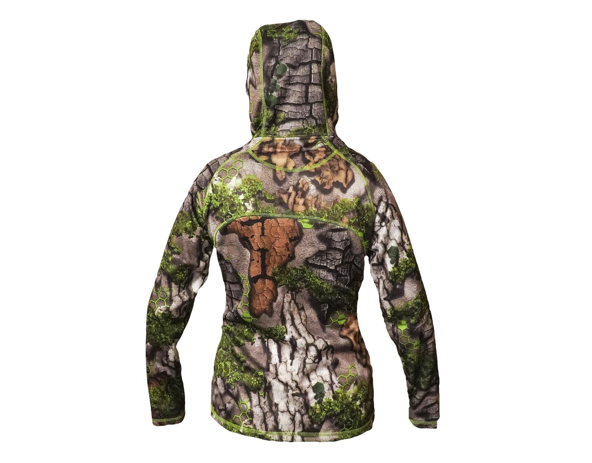 Treezyn Women’s Early SEEZYN VIXZYN Camo Hunting Hoodie with Kangaroo Pocket and Silent Touch MicroFleece