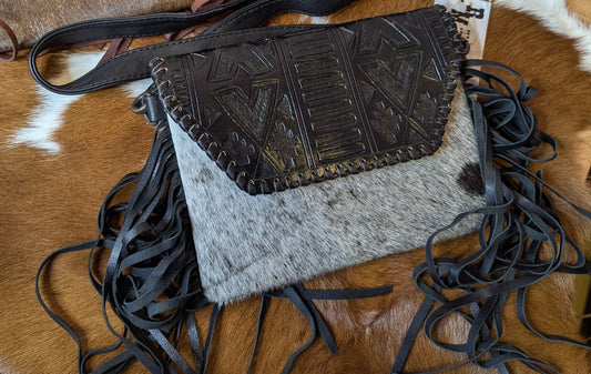 WL Crossbody Hair on with Fringe.