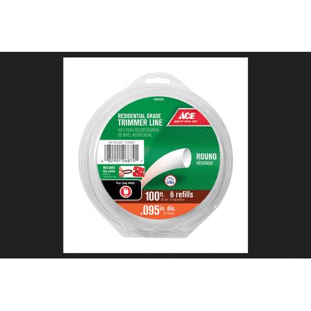 "Spool of durable .095 inch trimmer line for home lawn and garden maintenance projects."