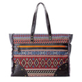  Western Canvas Aztec Tote Bag with a white background.