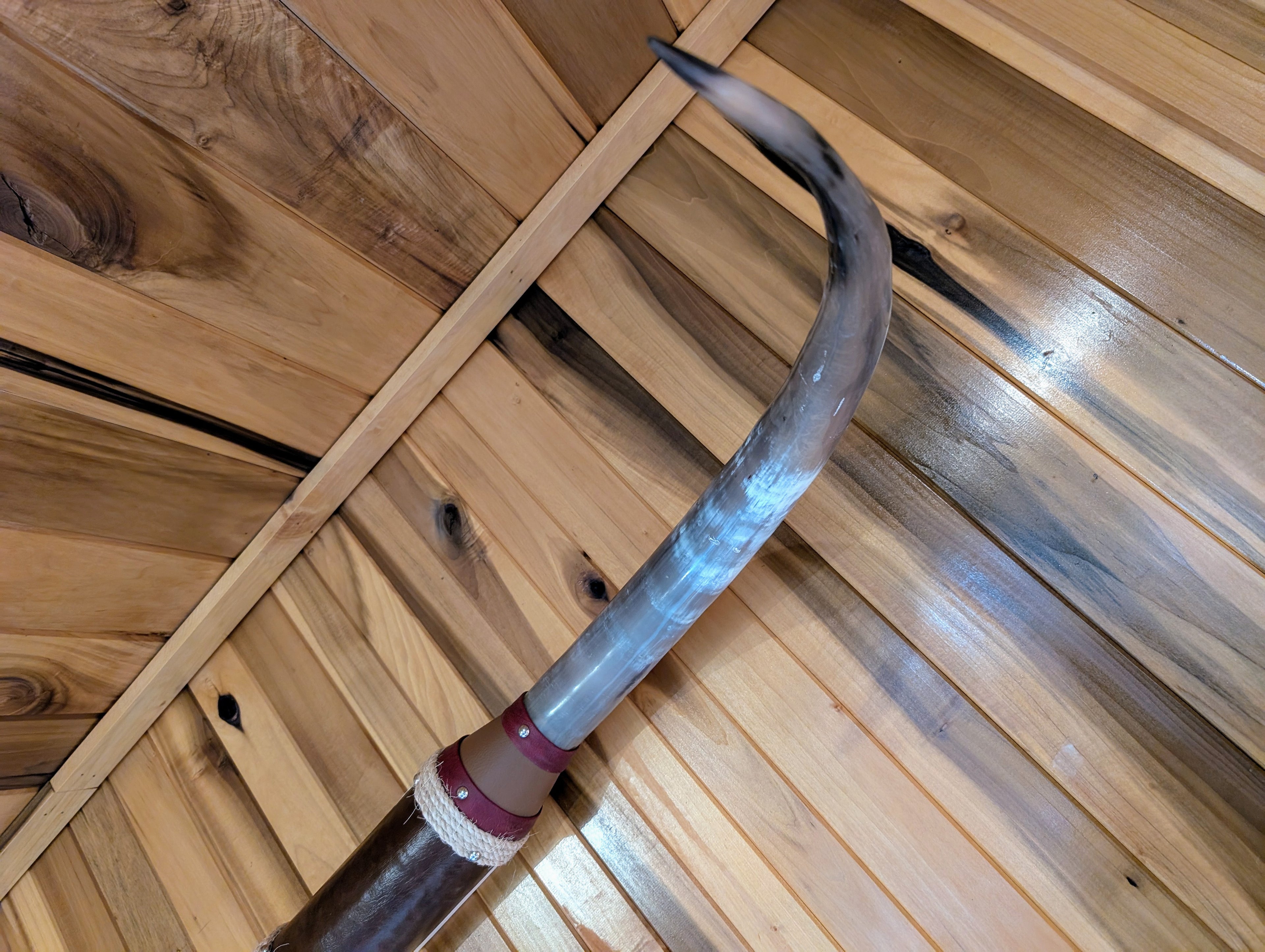 Authentic 49-inch cowhorns ideal for Western-themed interiors