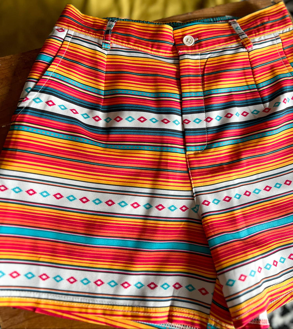 upclose view of Women's Serape Print Shorts