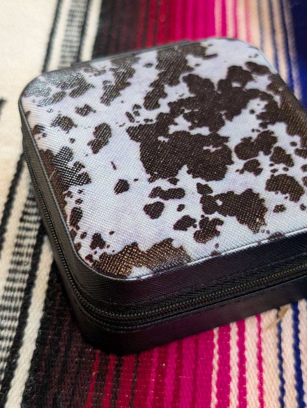 Limited edition Western jewelry box cowprint