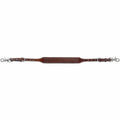 Tough 1 Silver Royal Bodie wither strap with basket tooling in medium oil finish