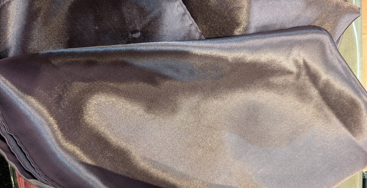 close up of a Wild Rag/ Scarf Eggplant color