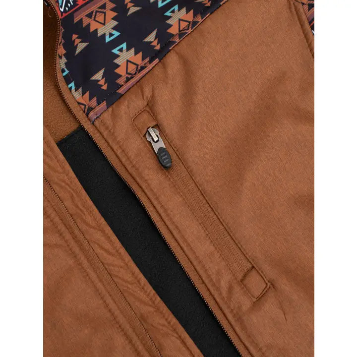 Women's Softshell Aztec Print Fleece-Lined Jackets