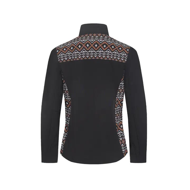 Women's Western Aztec Print Jacket  Black/Brown