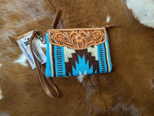 Saddle Blanket Wristlet pouch