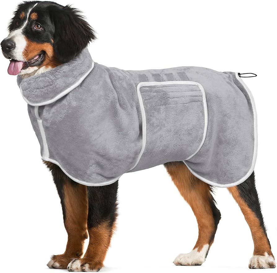 XL dog bathrobe