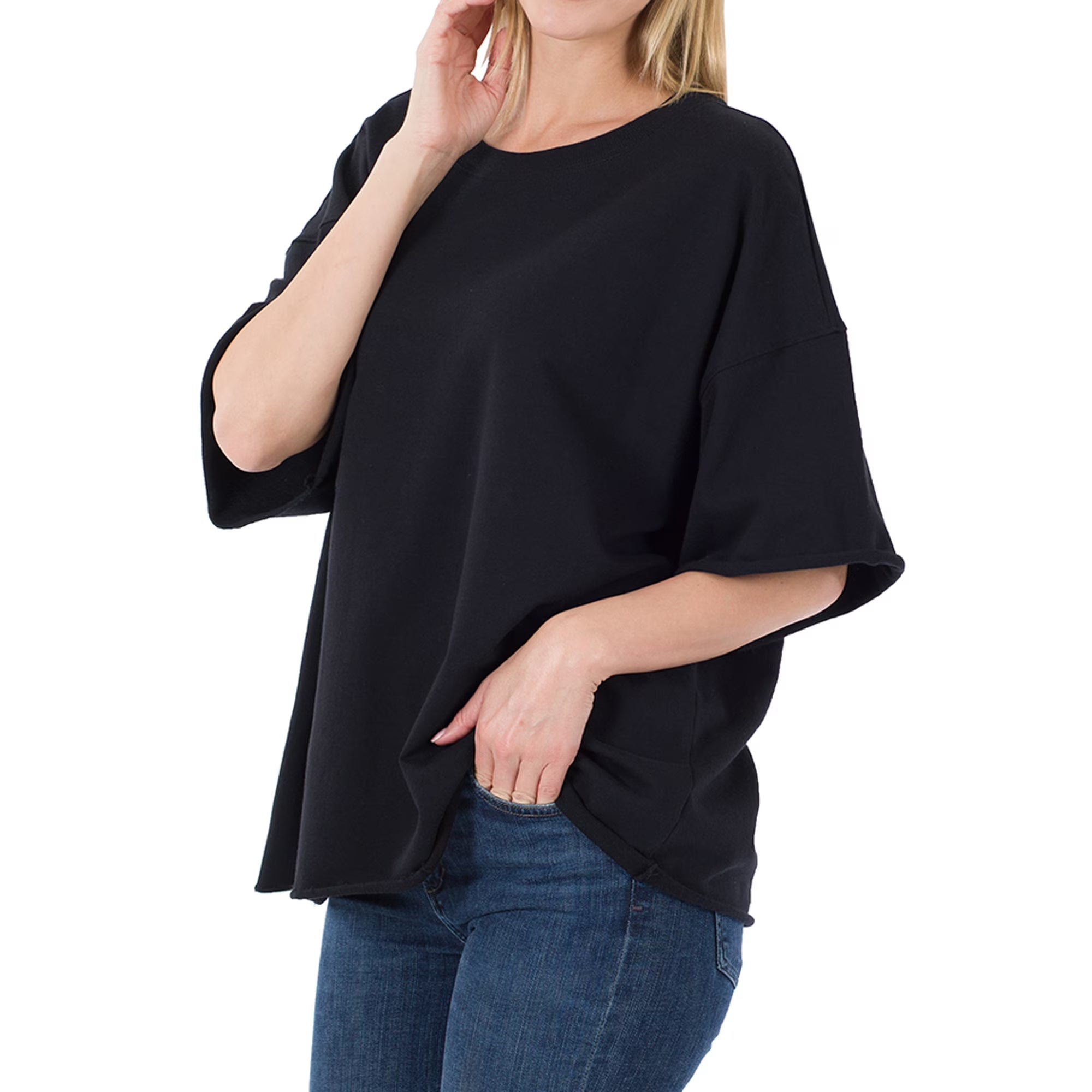 Zenana Drop Shoulder Top