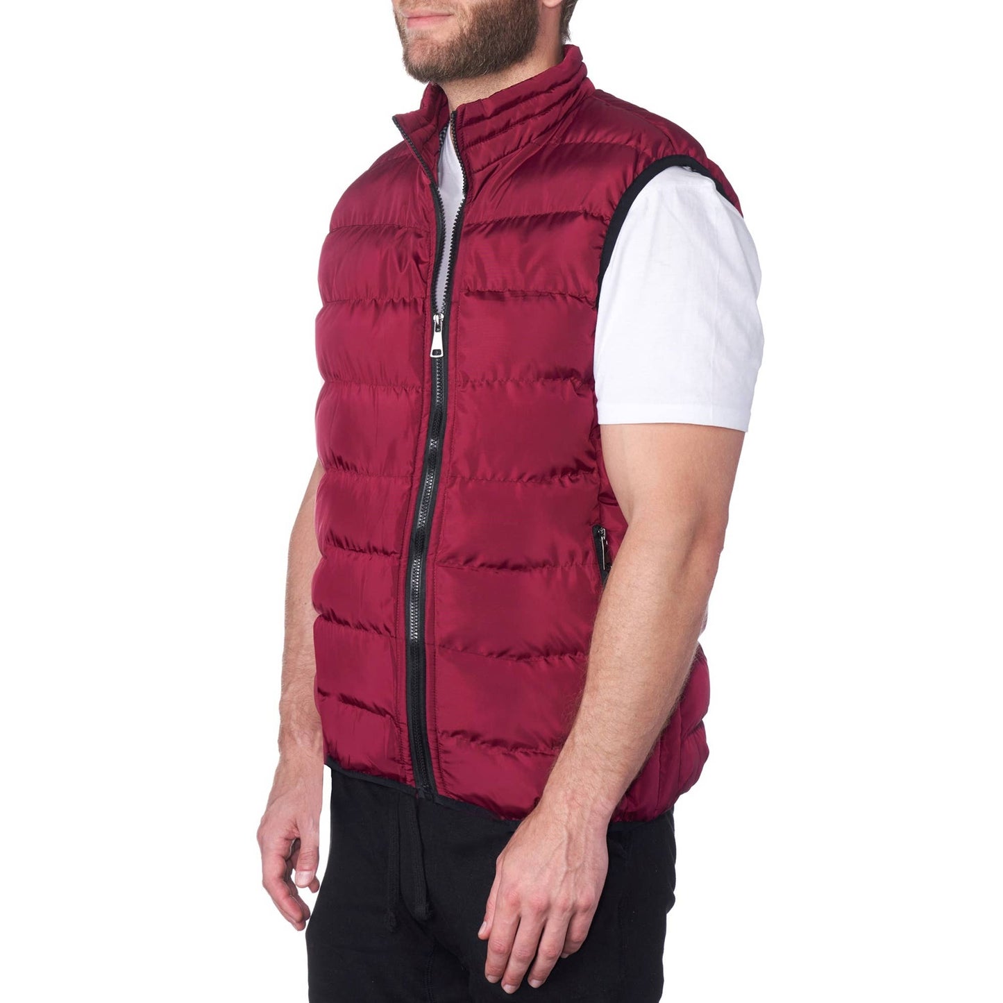 Mens Lightweight Down Alternative Puffer Vest Sleeveles