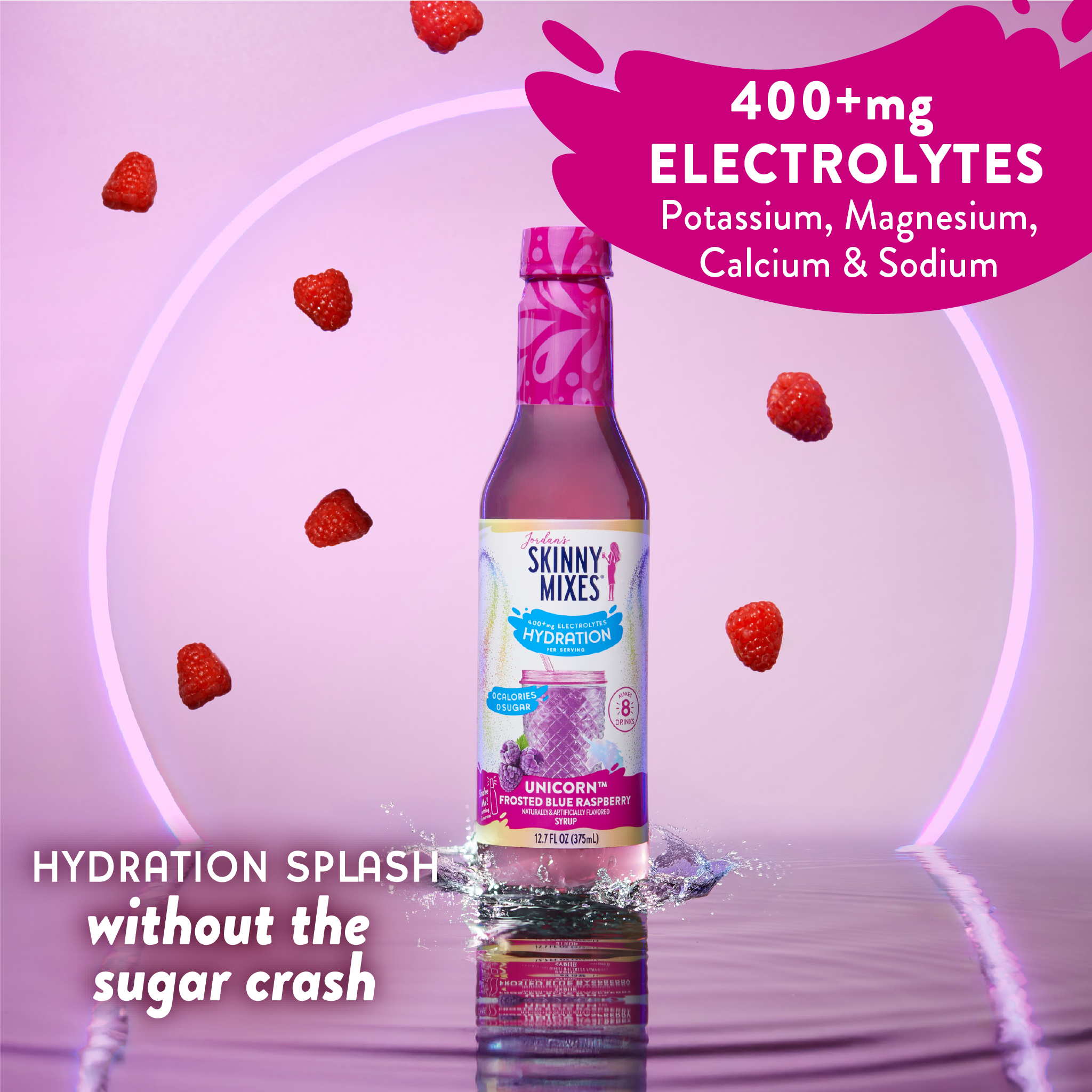 Sugar Free Unicorn Hydration Syrup with Electrolytes 375 ml