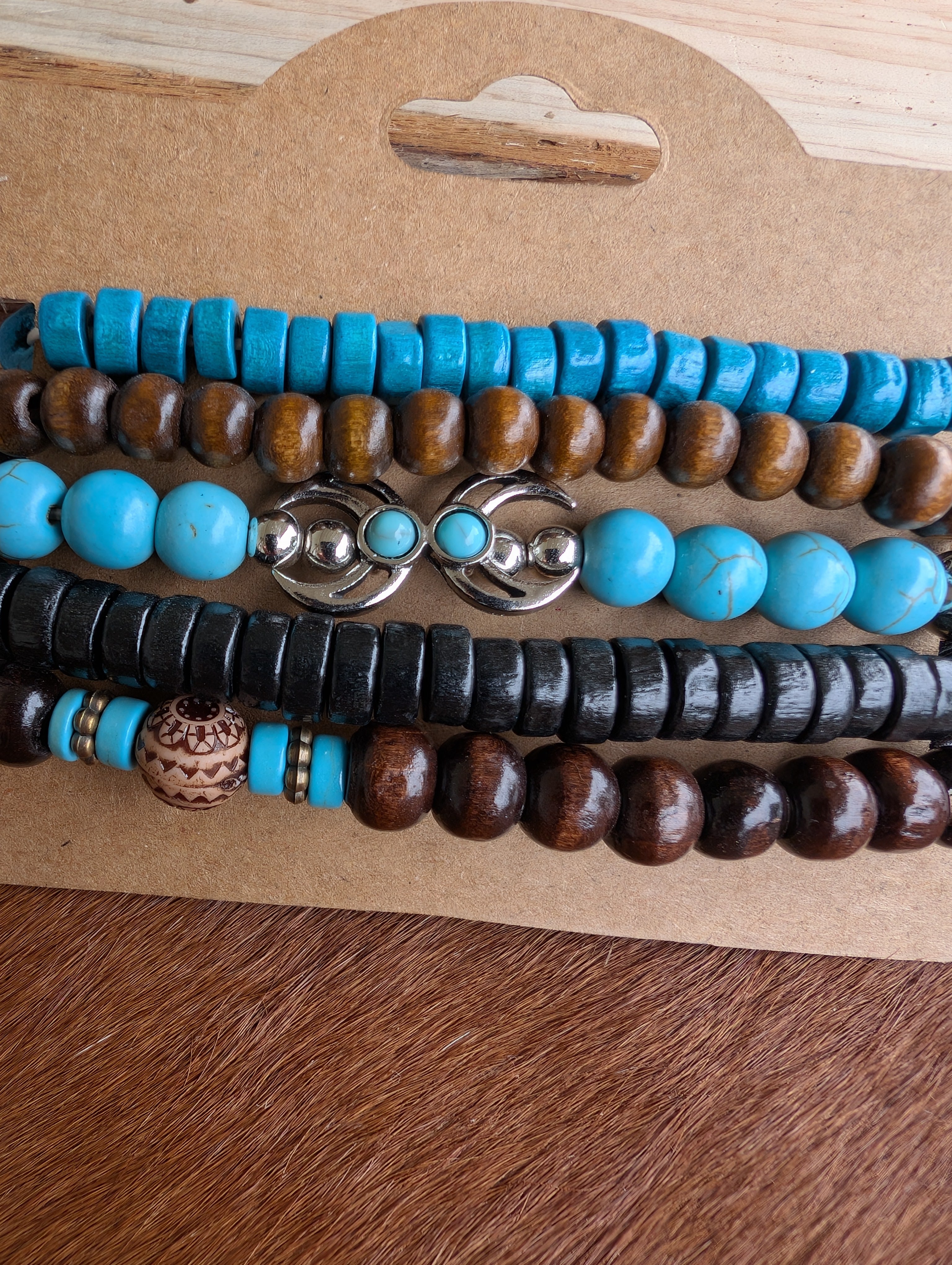 beaded and wooden fashion bracelets for women