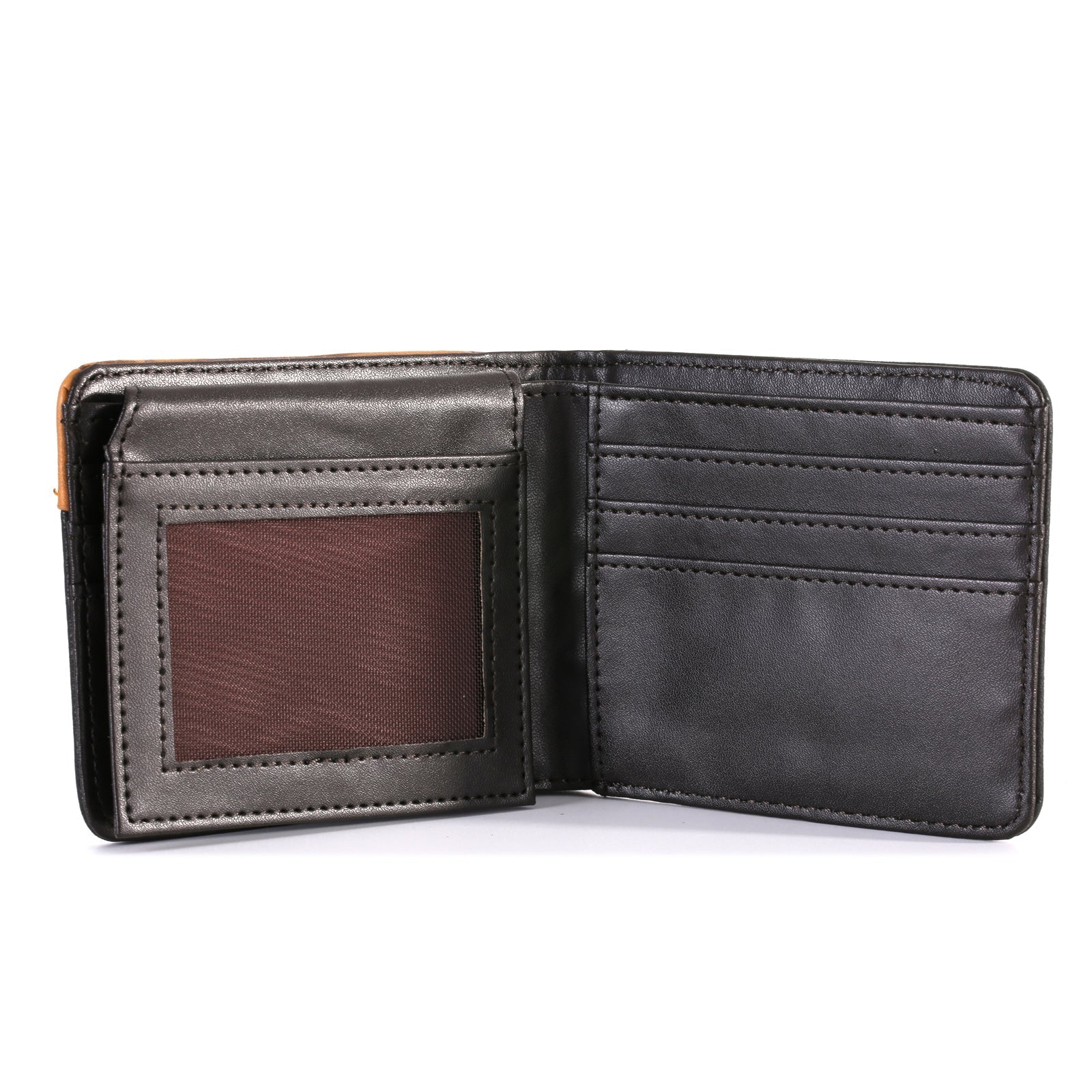 Men’s Western-Style Embossed Floral Leather-Look Wallet