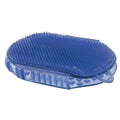 Blue rubber scrubber mitt