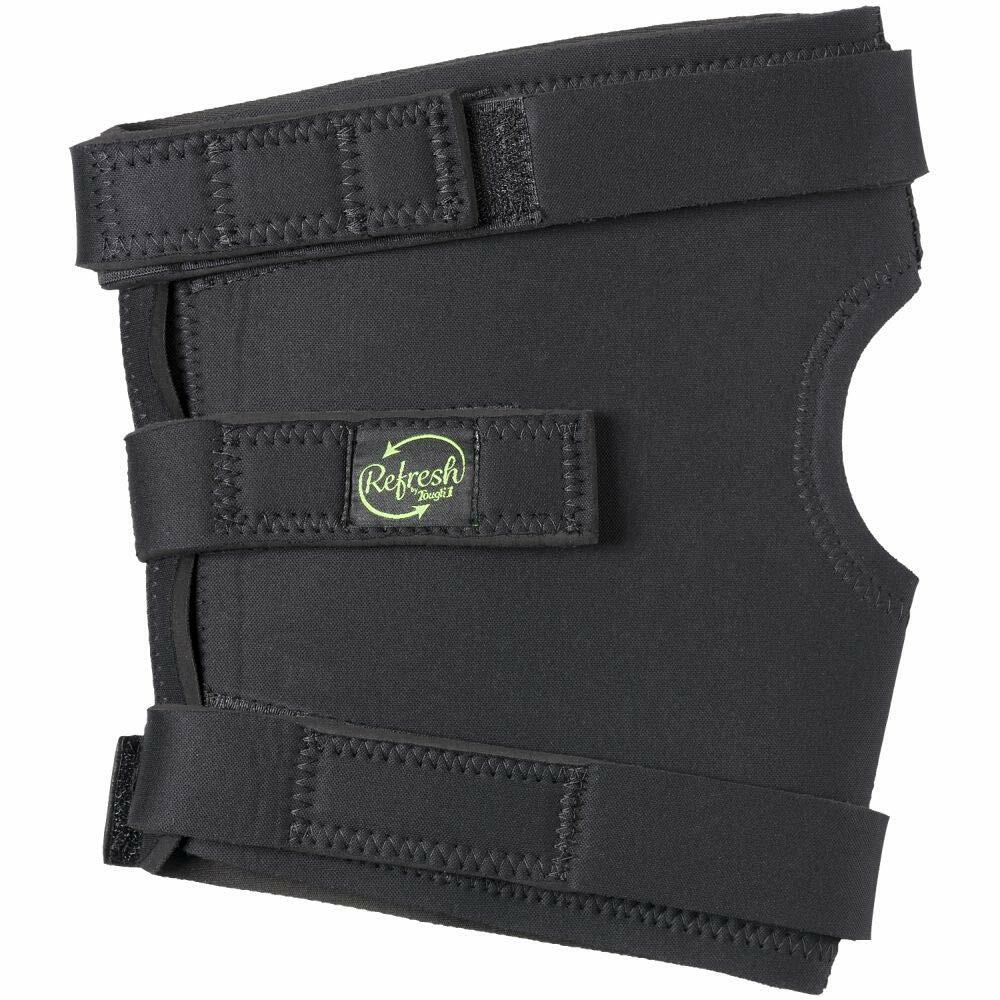 Pair of ceramic therapy hock boots designed for circulation and inflammation relief in horses