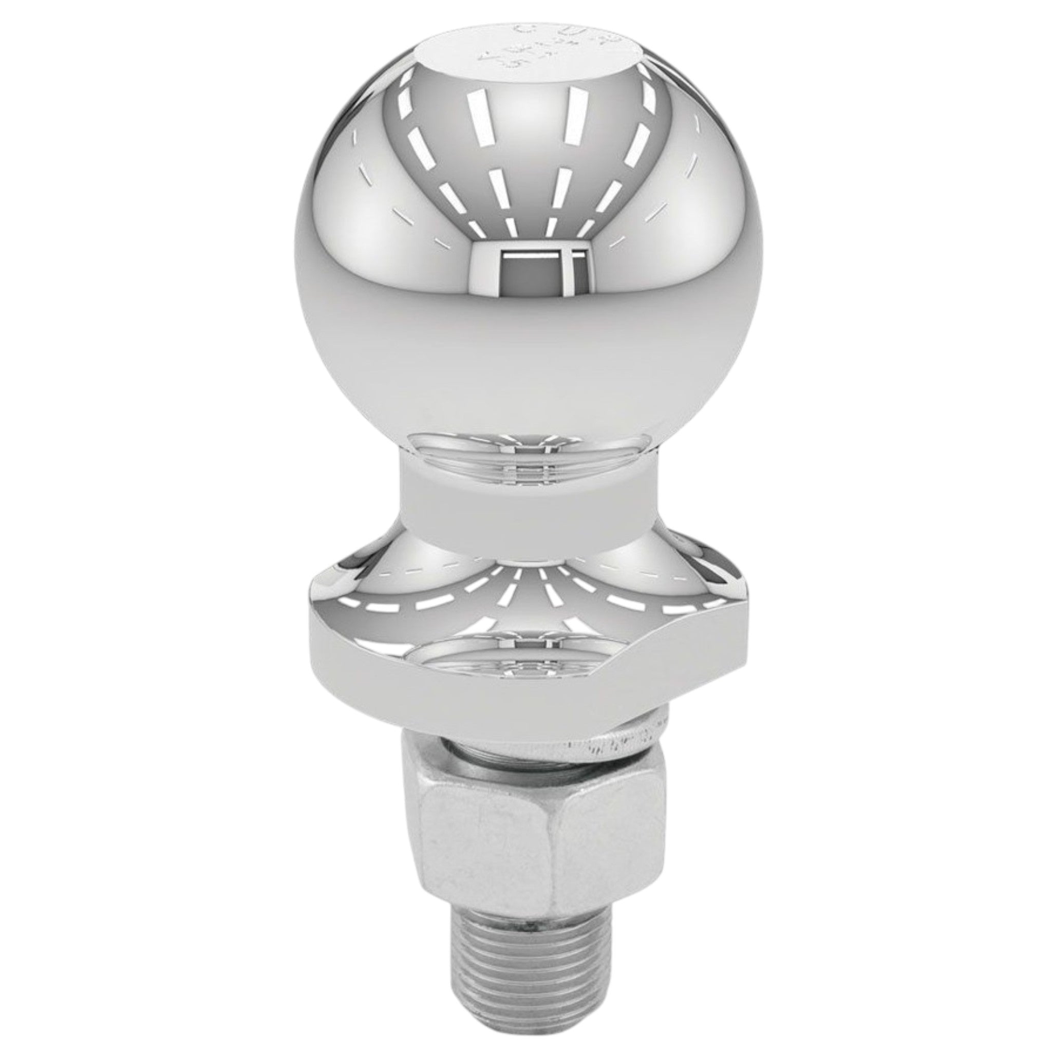 CURT 2 Inch Chrome Trailer Hitch Ball 3500 lb GTW 3-4 Inch Shank