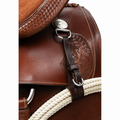 Tough1 Dark Oiled Leather Rope Strap | Western Saddle Rope Holder