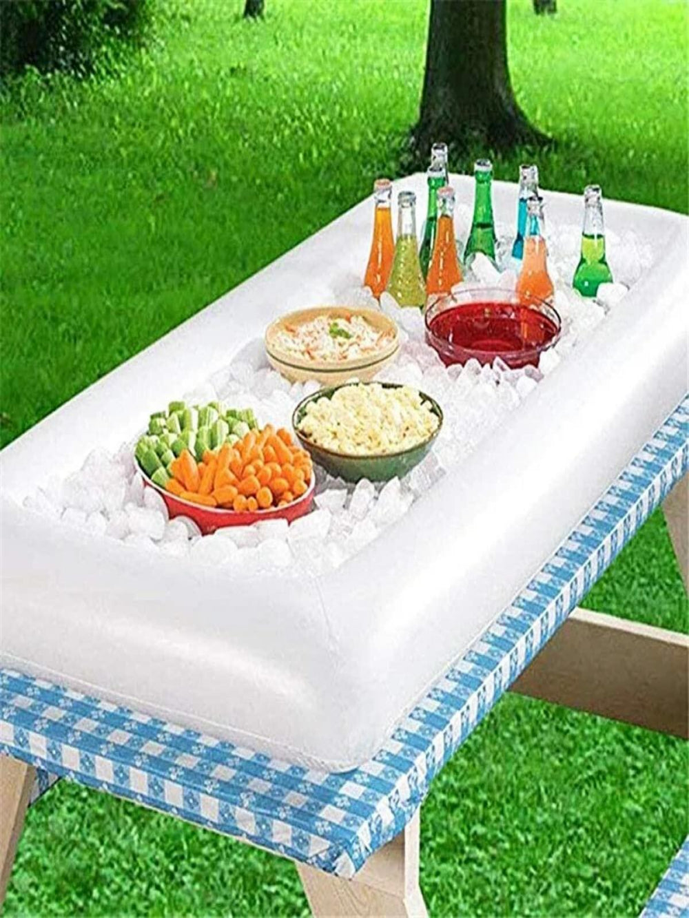Easier Living inflatable serving bar for parties and outdoor events