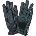 Youth Riding gloves in hunter green black accents. 