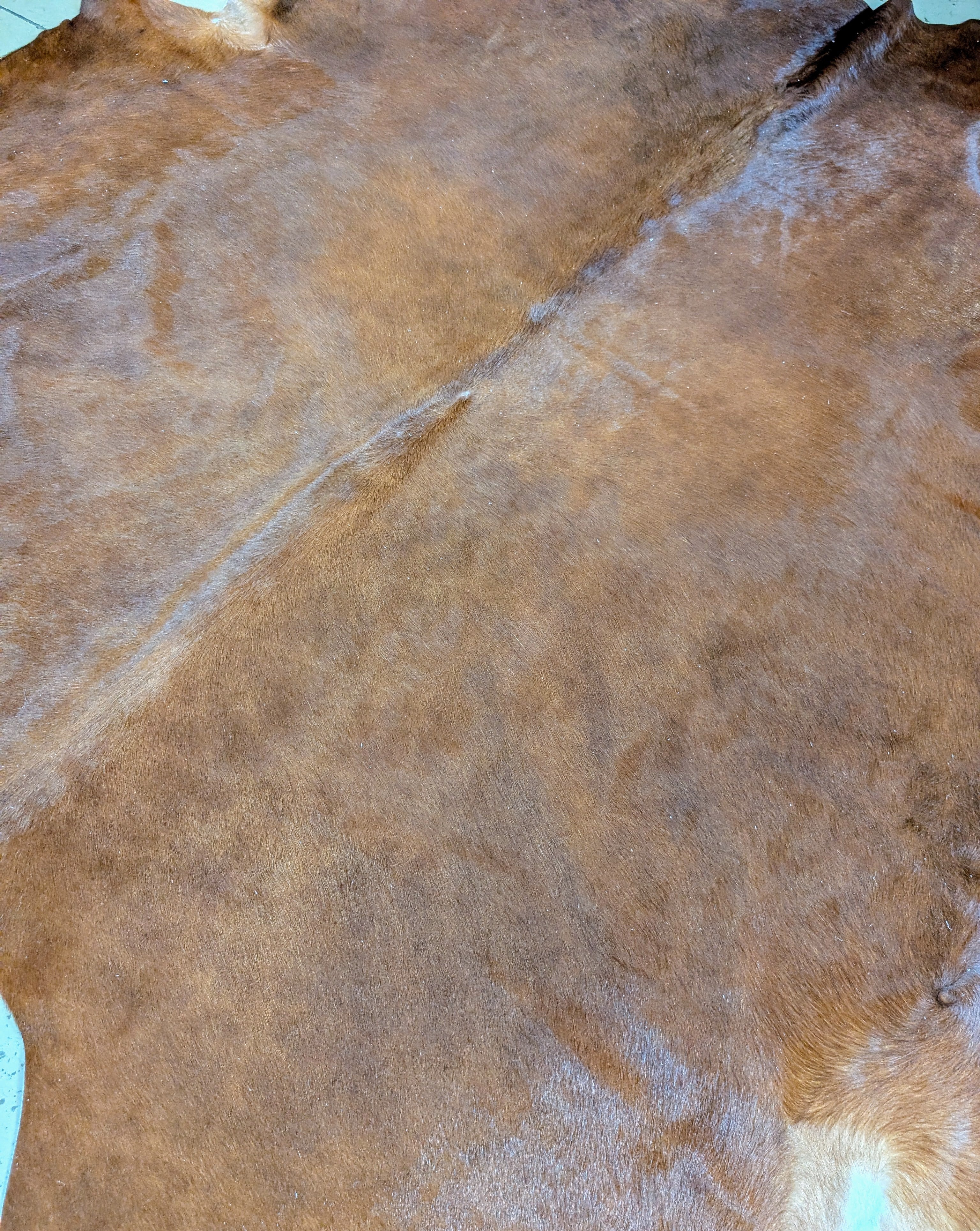 Authentic red leather cowhide, perfect for home or lodge accents
