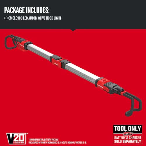 Red and black tool with 'V20' branding on a red background