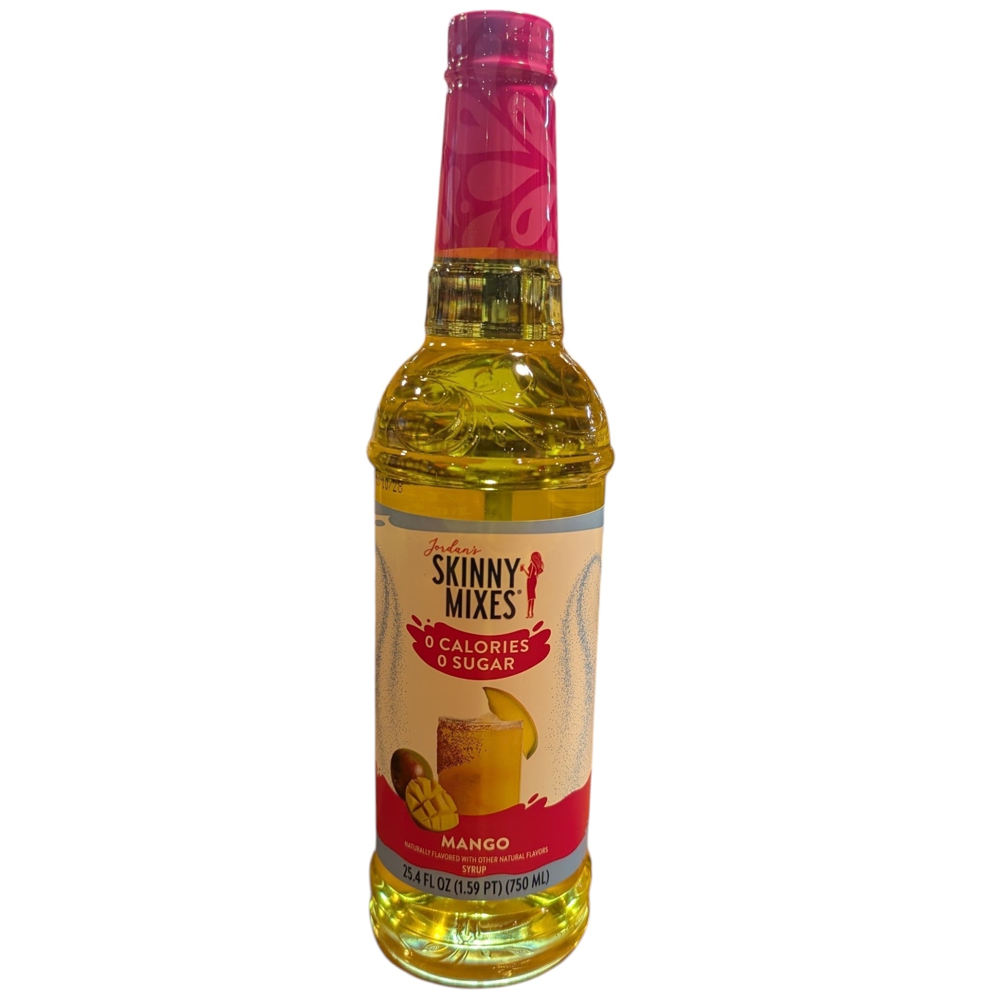 A bottle of Jordan's Skinny Mixes Mango - 750mL