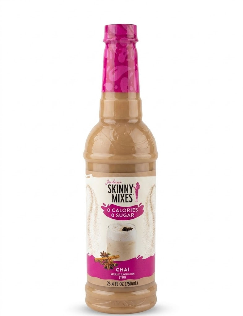 Jordan's  Skinny Mixes Chai syrup in a 750ml bottle